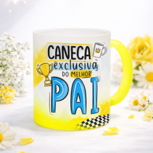 Caneca Degradê Amarela Personalizada
