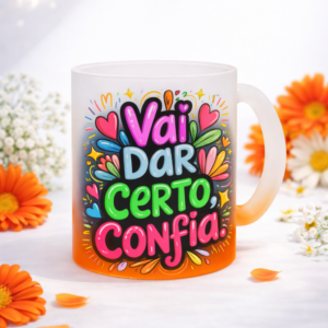 Caneca Degradê Laranja Personalizada