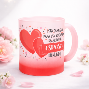Caneca Degradê Vermelha Personalizada